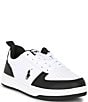Color:Black/White - Image 1 - Boys' Polo Court II Sneakers (Youth)