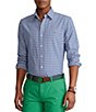 Color:Blue/White - Image 4 - Gingham Oxford Shirt