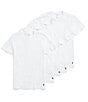 Color:White - Image 1 - Classic Cotton Short Sleeve Crew Neck Undershirt 5-Pack