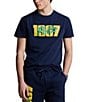Color:Cruise Navy - Image 1 - Classic Fit 1967 Logo Jersey Short Sleeve T-Shirt