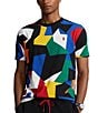Color:Active Camouflage - Image 1 - Classic-Fit Abstract-Print Short Sleeve Jersey T-Shirt