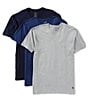 Color:Andover Heather/Bali Blue/Cruise Navy - Image 1 - Classic Fit Assorted Crew Neck T-Shirt 3-Pack