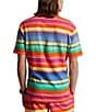 Color:Multi - Image 2 - Striped Spa Terry Short Sleeve Polo Shirt