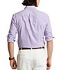 Color:Hampton Purple/White - Image 2 - Classic Fit Gingham Oxford Long Sleeve Woven Shirt