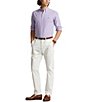 Color:Hampton Purple/White - Image 3 - Classic Fit Gingham Oxford Long Sleeve Woven Shirt