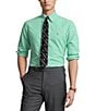 Color:Mayan Green/White - Image 1 - Classic Fit Gingham Oxford Long Sleeve Woven Shirt