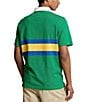Color:Kayak Green/Blue Saturn - Image 2 - Classic Fit Short Sleeve Striped Jersey Rugby Shirt