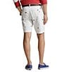 Color:Deckwash White - Image 2 - Classic-Fit Stretch Embroidered 9.25#double; Inseam Shorts