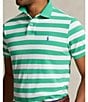 Color:Classic Kelly/White - Image 5 - Classic Fit Striped Mesh Short Sleeve Polo Shirt