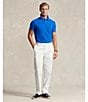 Color:Heritage Blue - Image 4 - Classic Fit Tipped Mesh Short Sleeve Polo Shirt