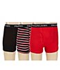 Color:Polo Black/Black Multi/RL 2000 Red - Image 1 - Classic Fit Assorted Boxer Briefs 3-Pack