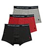 Color:Andover Heather/RL 2000 Red/Polo Black - Image 1 - Classic Fit Assorted Boxer Briefs 3-Pack