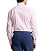 Color:Carmel Pink/White - Image 5 - Custom Fit Stretch Spread Collar Gingham Poplin Dress Shirt