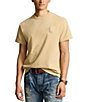 Color:Coastal Beige - Image 1 - Knit Jersey Classic Fit Big Pony Jersey Crew Neck Short Sleeve T-Shirt