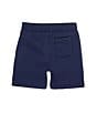 Color:Newport Navy - Image 2 - Little Boys 2T-7 Big Pony Fleece Shorts