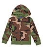 Color:Surplus Camo - Image 1 - Little Boys 2T-7 Long-Sleeve Camo Full-Zip Fleece Hoodie Jacket