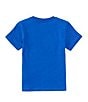 Color:Sapphire Star - Image 2 - Little Boys 2T-7 Short Sleeve Big Pony Graphic Logo Jersey T-Shirt