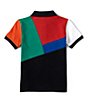 Color:Polo Black - Image 2 - Little Boys 2T-7 Short-Sleeve Color-Blocked Mesh Polo Shirt