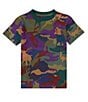 Color:Moss Agate Camouflage - Image 1 - Little Boys 2T-7 Short Sleeve Polo Pony Camo T-Shirt