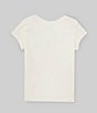 Color:Deckwash White - Image 2 - Little Girls 2T-6X Cap Sleeve Polo Bear Jersey T-Shirt