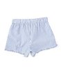 Color:Blue/White - Image 2 - Little Girls 2T-6X Striped Ruffled Seersucker Shorts