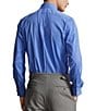Color:Harbor Island Blue - Image 2 - Classic Fit Performance Stretch Twill Long Sleeve Woven Shirt
