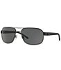 Color:Matte Dark Gunmetal - Image 1 - Men's 0ph3093 59mm Square Sunglasses