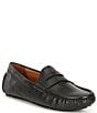 Color:Black - Image 1 - Men's Anders Leather Penny Loafers