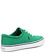 Color:Green/Royal - Image 2 - Men's Faxon Embroidered Logo Lace-Up Sneakers