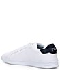 Color:White/Navy - Image 3 - Men's Heritage Court III Leather Sneakers