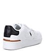 Color:White - Image 2 - Men's Masters Court Logo Leather Sneakers
