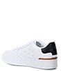 Color:White - Image 3 - Men's Masters Court Logo Leather Sneakers