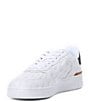 Color:White - Image 4 - Men's Masters Court Logo Leather Sneakers