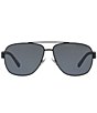 Color:Shiny Black - Image 2 - Men's Ph3110 60mm Pilot Sunglasses