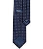 Color:Navy/White - Image 2 - Polka Dotted 3#double; Silk Tie