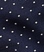 Color:Navy/White - Image 3 - Polka Dotted 3#double; Silk Tie