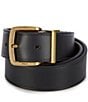 Color:Chestnut/Black - Image 2 - Reversible Leather Belt