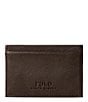 Color:Brown - Image 2 - Slim Pebbled Leather Card Case