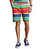 Color:Multi - Image 1 - Striped Spa Terry 8.5#double; Inseam Shorts