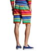 Color:Multi - Image 2 - Striped Spa Terry 8.5#double; Inseam Shorts