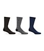 Color:Black/Charcoal Heather/Navy - Image 1 - Supersoft Ragg Crew Socks 3-Pack