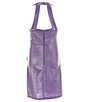 Color:Purple/Silver - Image 2 - Big Girls 7-16 Sleeveless Halter Neck Shimmer Sheath Dress