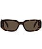 Color:Dark Tortoise - Image 2 - Unisex PR17WS 49mm Rectangle Sunglasses