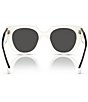 Color:Bone - Image 4 - Women's 14wsf 53mm Solid Cat Eye Sunglasses