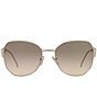 Color:Pale Gold - Image 2 - Women's PR 57YS 57mm Round Sunglasses