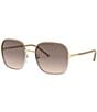 Color:Beige - Image 1 - Women's PR 67XS 58mm Square Sunglasses