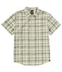 Color:Juniper Green - Image 1 - Groveland Short Sleeve Plaid Woven Shirt