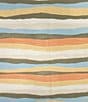Color:Water Stripe - Image 3 - Lake Summer Tonal Stripe Print High Neck Sleeveless Dress