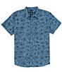 Color:High Tide - Image 1 - Stimmersee Chalk High Tide Floral Short Sleeve Woven Shirt