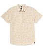 Color:Chalk Stretch - Image 1 - Stimmersee Chalk High Tide Floral Short Sleeve Woven Shirt